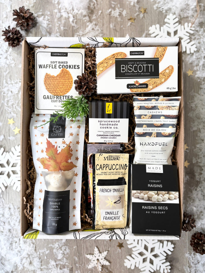 NOE392 boite cadeau gourmandises sucrees salees a partager