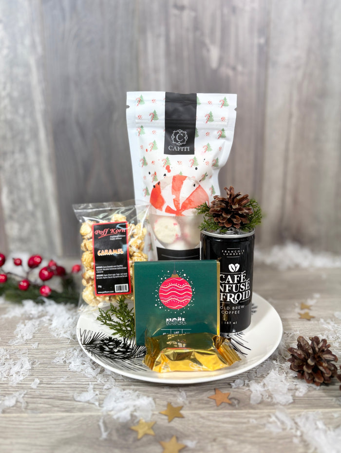 NOE406 Cadeau pause café sucrée au bureau