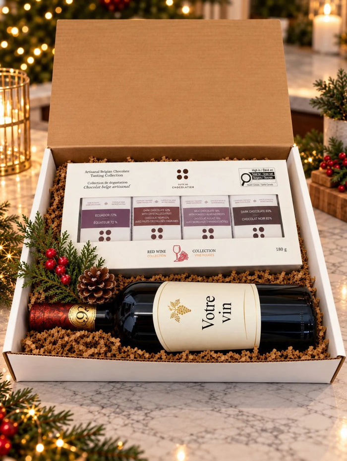 NOE411 Coffret cadeau vin et dégustation de chocolats
