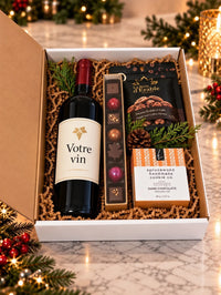 NOE412 Coffret cadeau vin e tourmandises