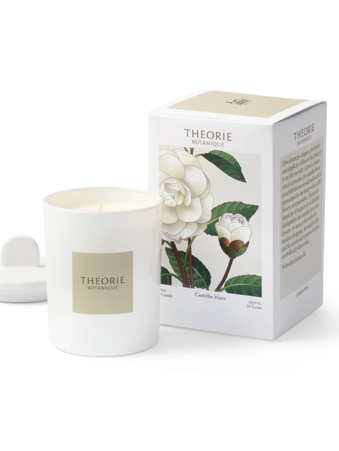 Théorie candle Camelia blanc