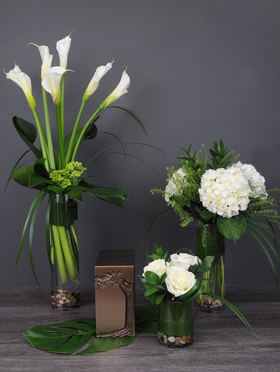 Fleurs pour funérailles douces et modernes