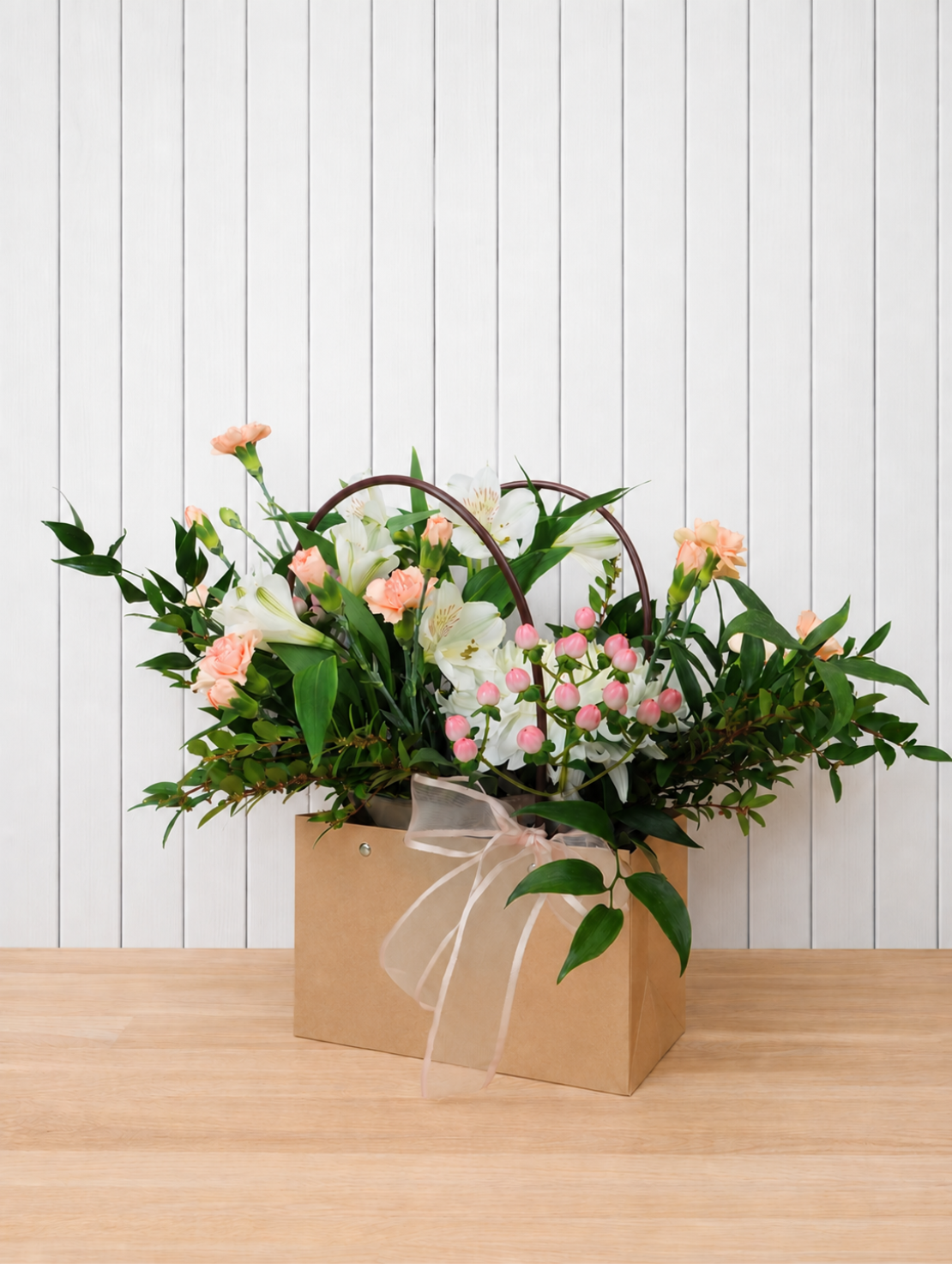 Sac floral à offrir
