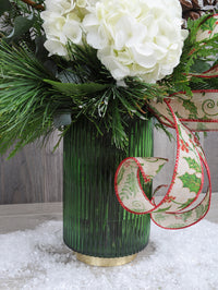 Bouquet de fleurs hiver festif