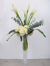BQT162 bouquet elegance hydrangea et eycalyptus