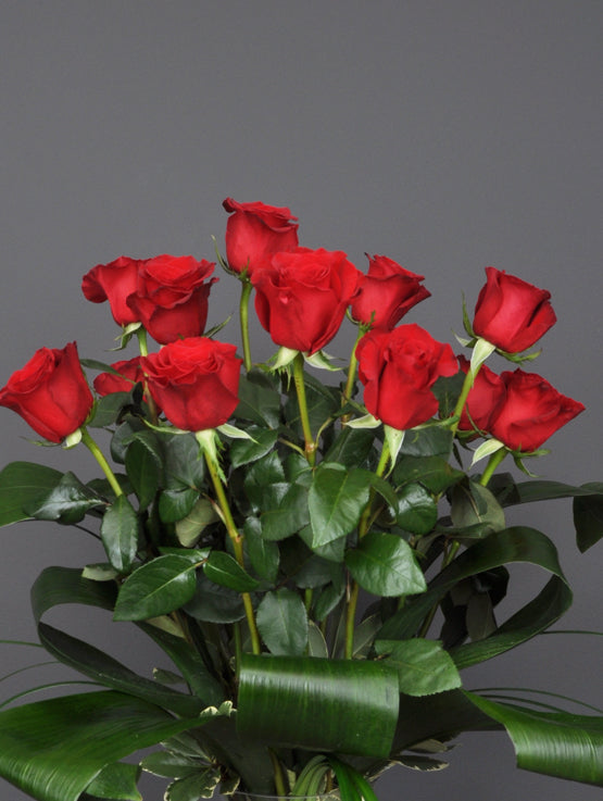 Douzaine de roses rouges Classique