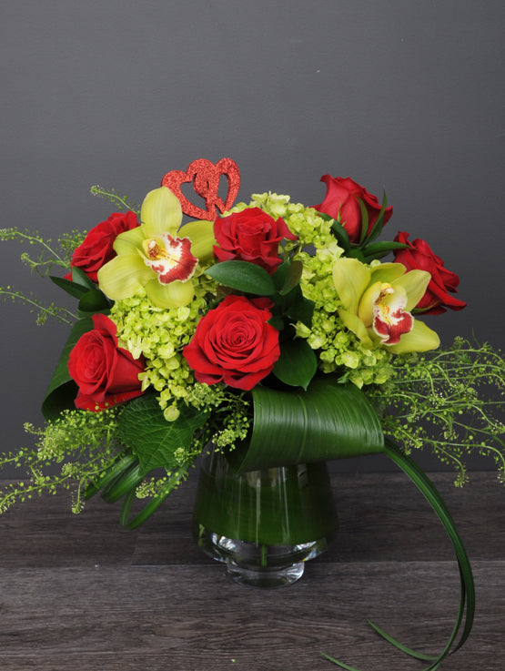 VAL053 bouquet romantique pour la st-valentin